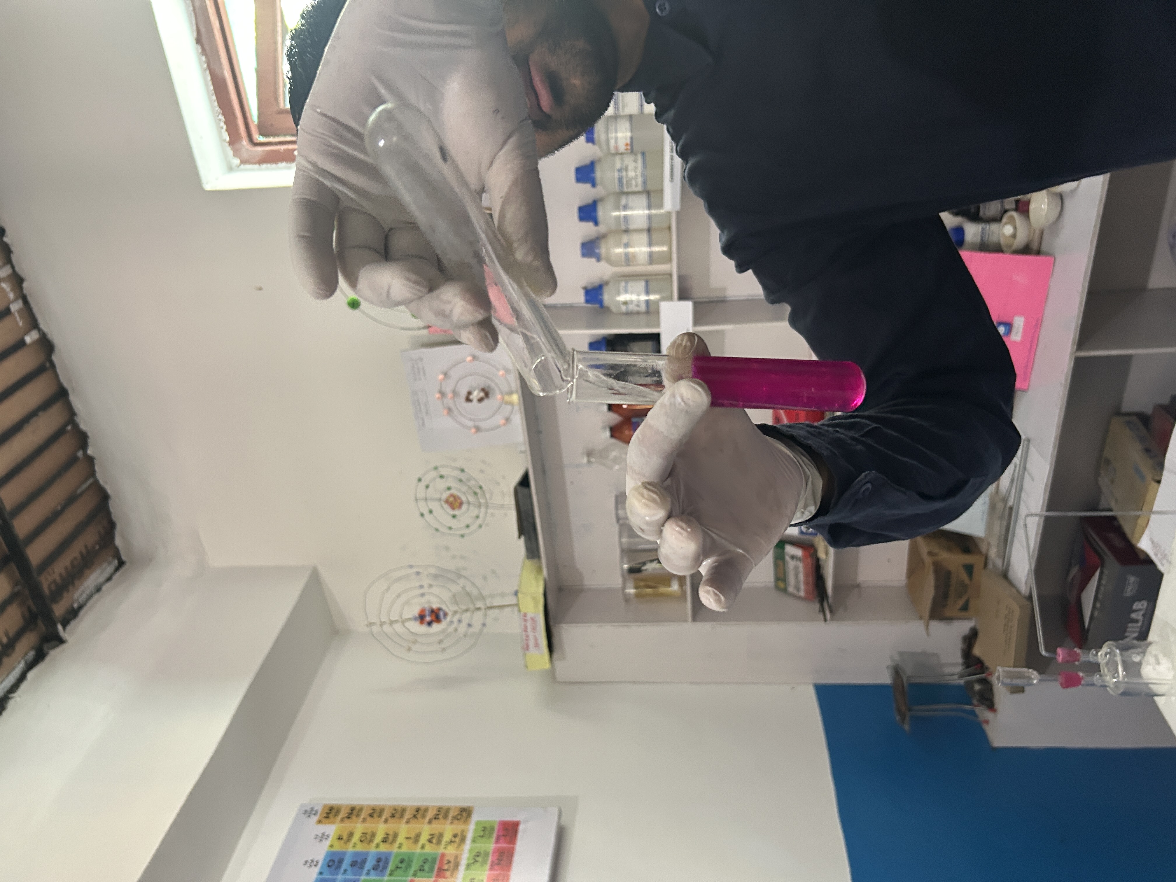 Science Experiments on identification of Acid, Base and Salt
